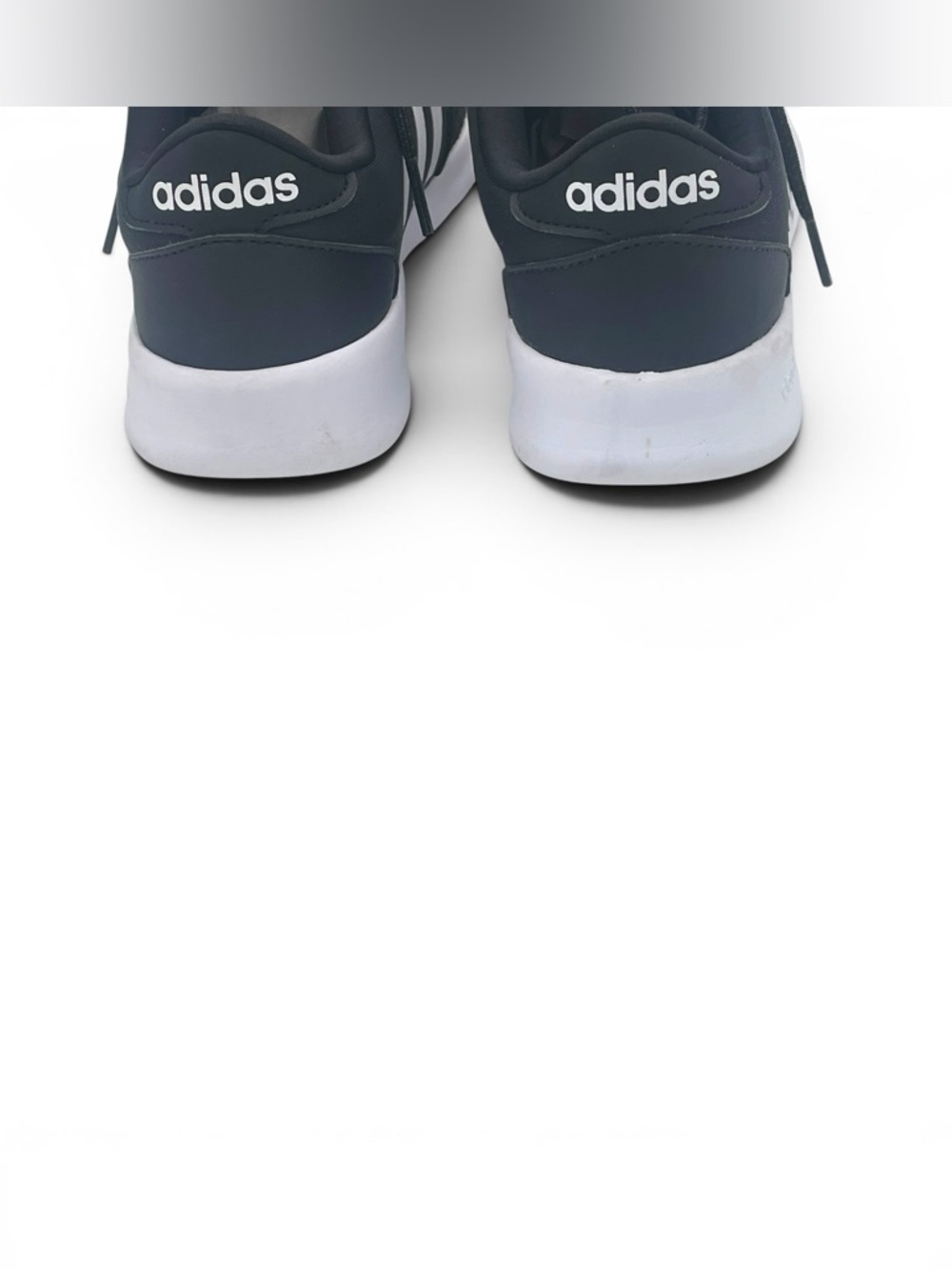 Adidas Cloudfoam Black White Sneakers Women Size 5 - Picture 5 of 8